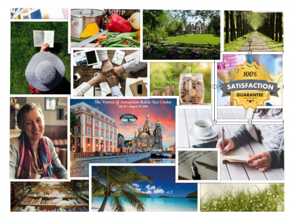 vision board kans op geluk